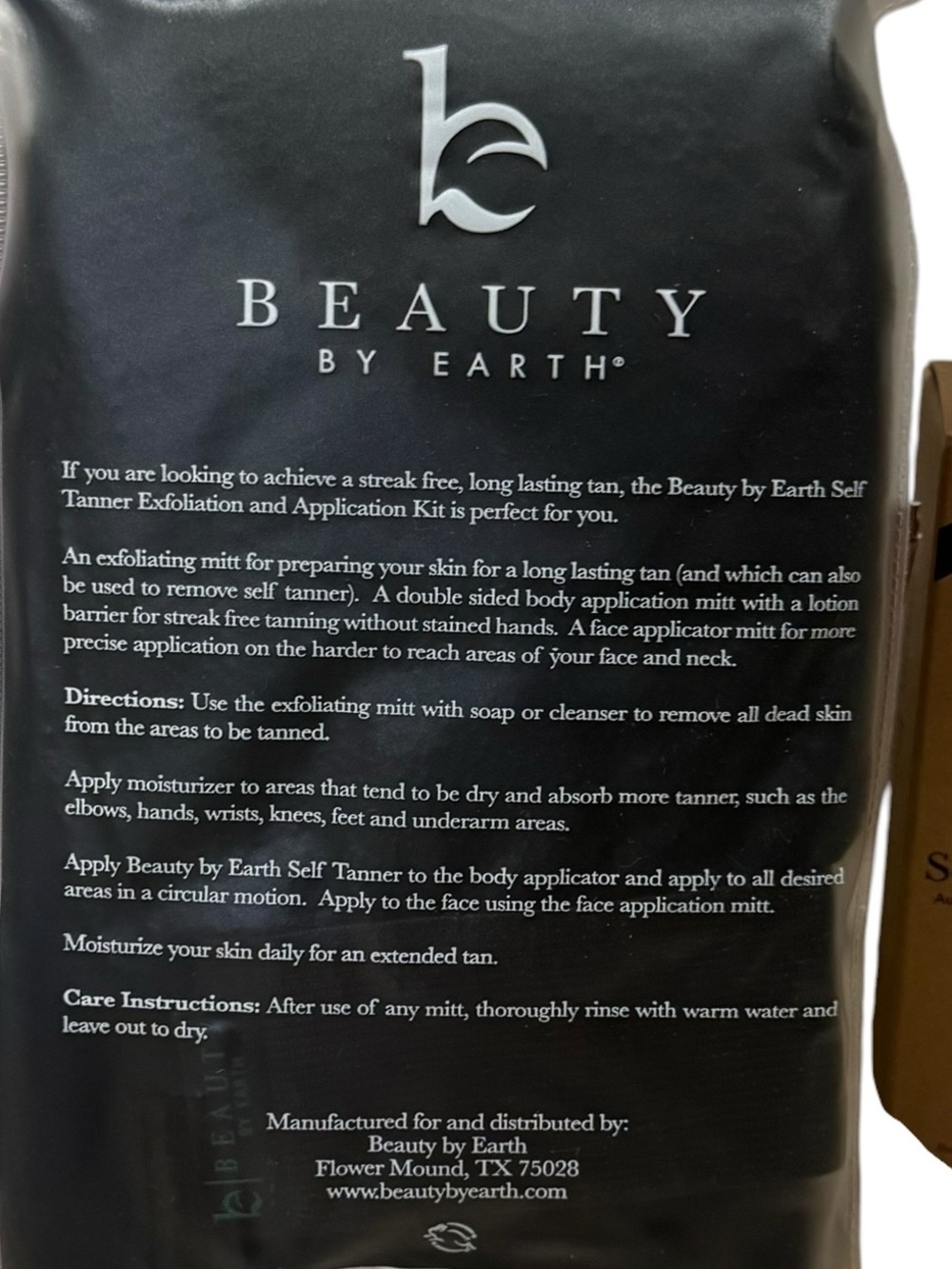 Beauty by Earth Self Tanner Kit Lotion Face and 3 Mitt Set NEW Fair to Medium - Picture 7 of 7